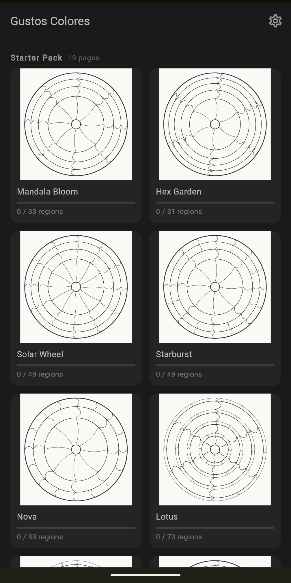 Gallery of coloring pages